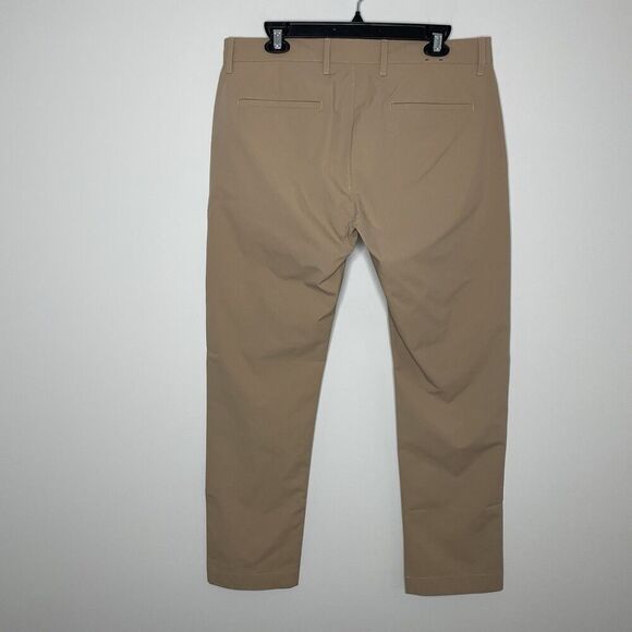 J.CREW Tech Pant Men 33 x 30 Slim Lightweight Khaki Tan Performance AA712 - Picture 6 of 16